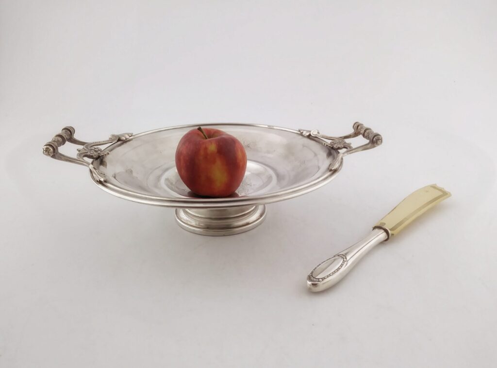 platery - patera na owoce i nóż do tortu