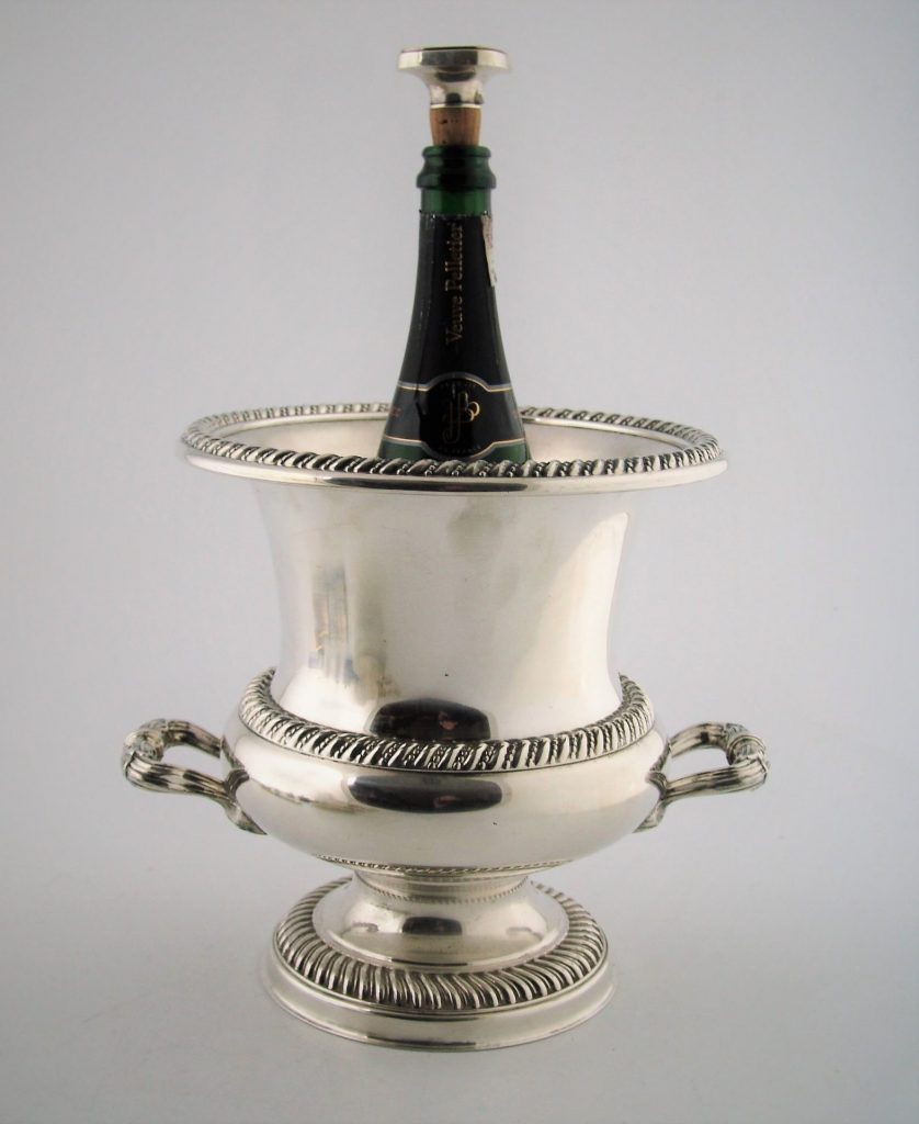 pltaery - posrebrzany kuler do chłodzenia szampana