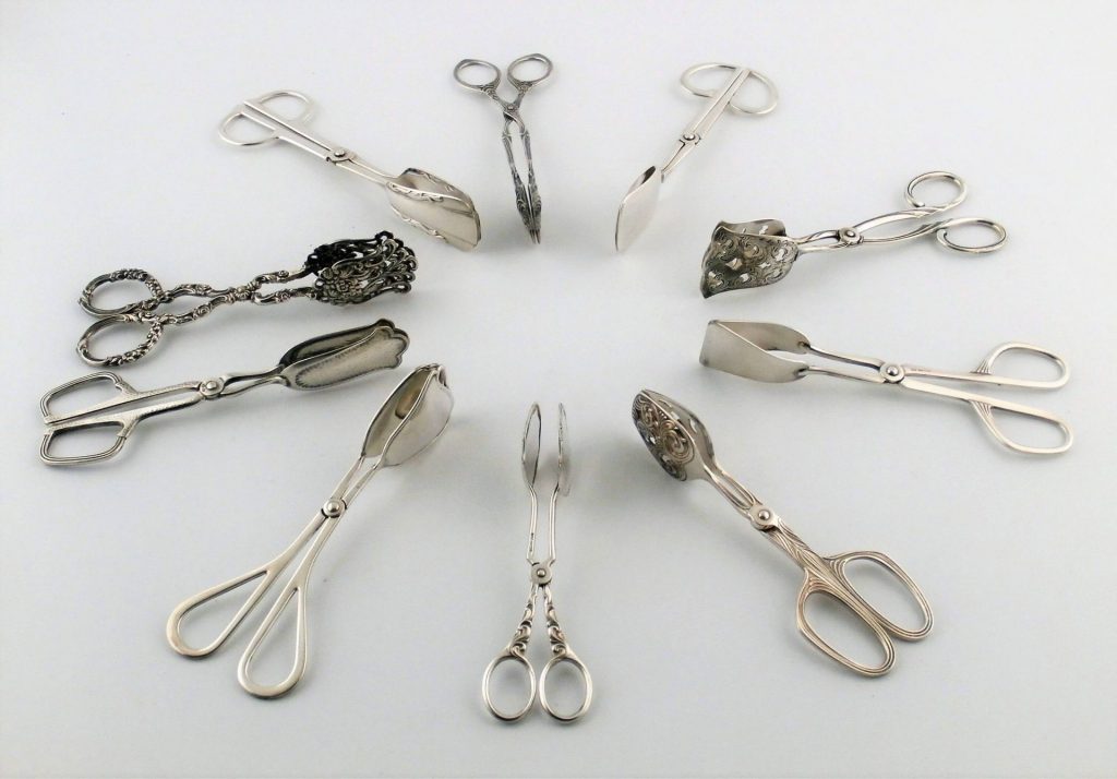 platerowane szczypce do ciasta