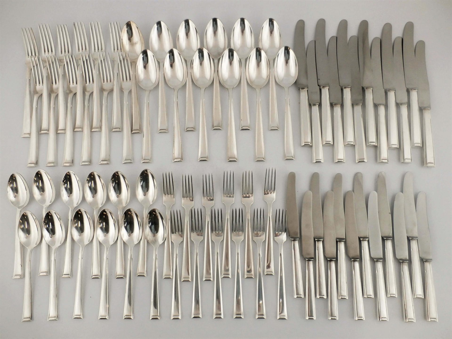 zestaw sztućców posrebrzanych Bruckmann